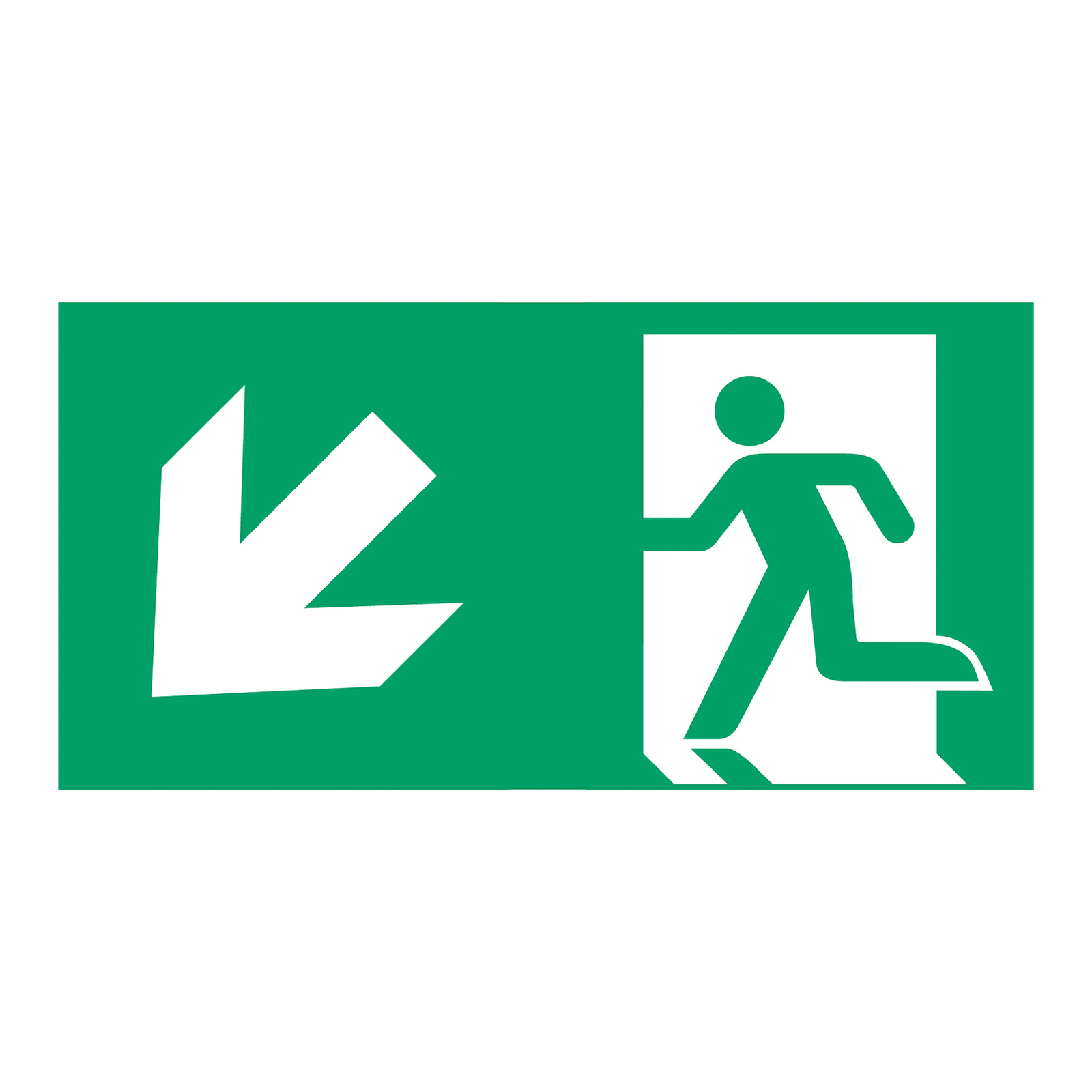 Type D escape route sign for L-LUX Standard Eco